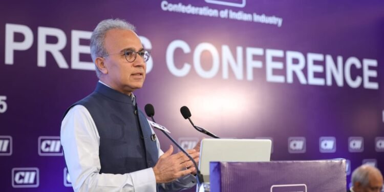 Rajiv Memani at CII Press Conference.