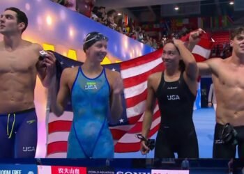 USA Smashes World Record in Mixed 4x100m Freestyle Relay at World Championships
