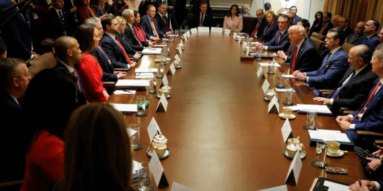 President Trump convened a high-stakes Cabinet meeting at the White House on Saturday- 27th September.