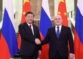 China’s President Xi Meets with Russia’s Prime Minister Mishustin