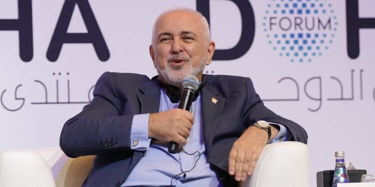 Iran’s former FM Mohammad Javad Zarif at Doha Forum.