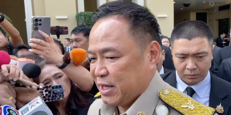 Thailand's Prime Minister Anutin Charnvirakul